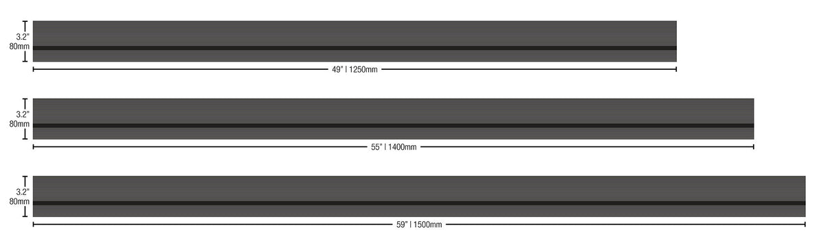 Eezi-Awn K9 load bar length options diagram