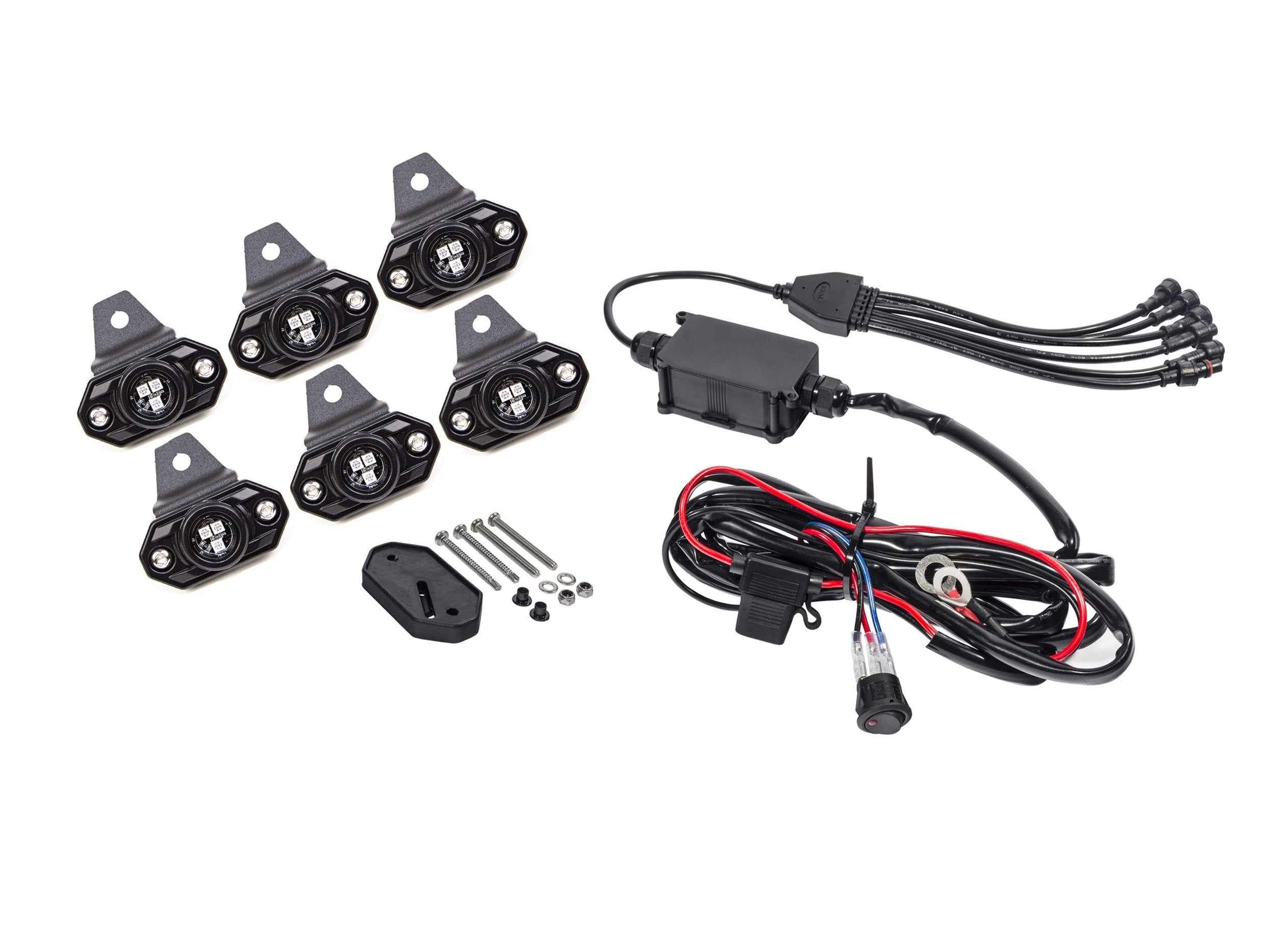 Leitner / KC HiLiTES 339 C-Series RGB LED Rock Light Kit with ACS Brackets - Leitner Designs