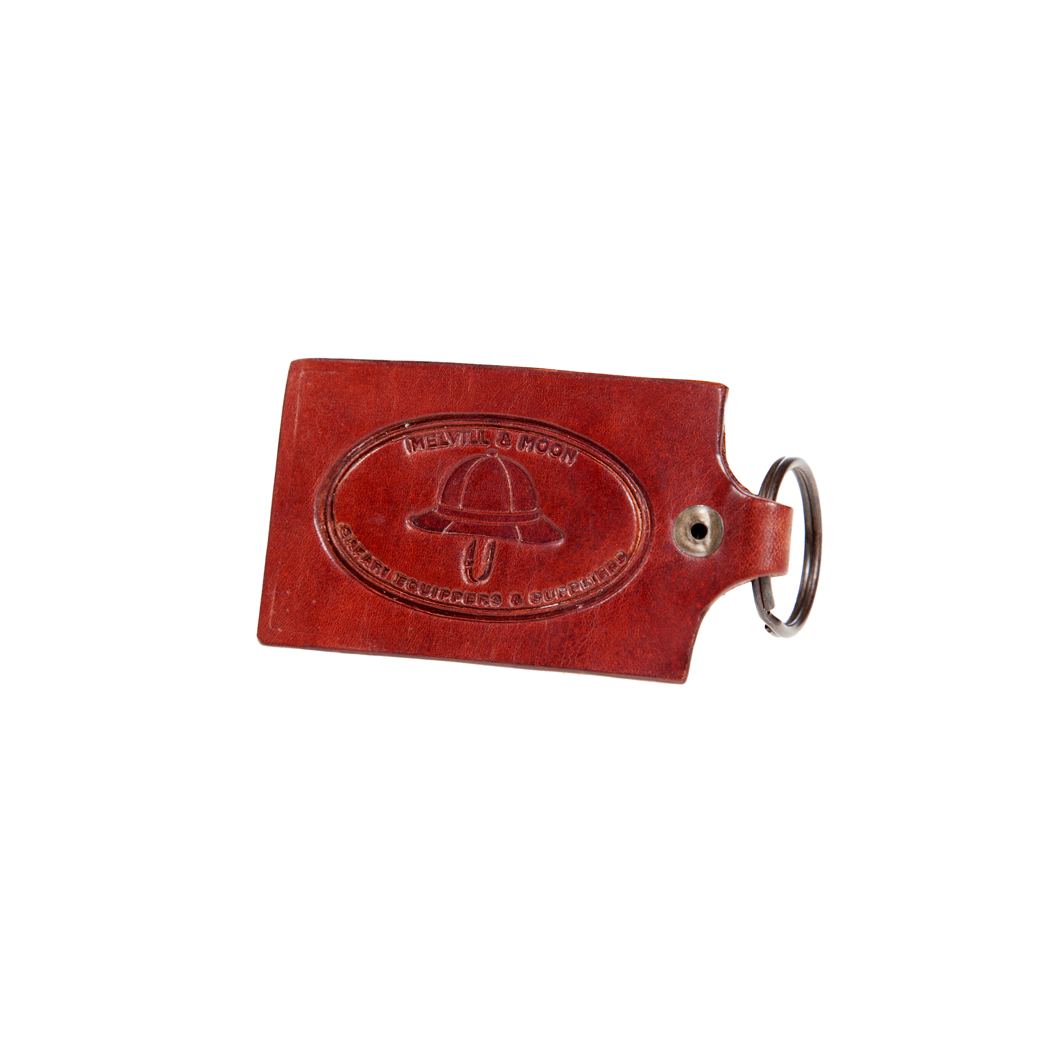 Keyring - Small Leather Rectangle   Melvill & Moon USA- Overland Kitted