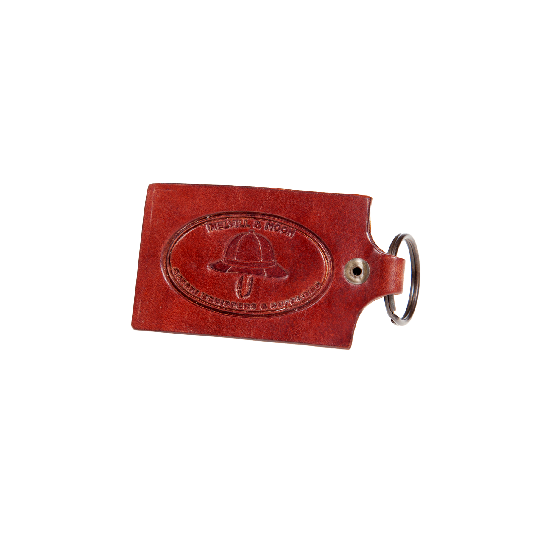 Keyring - Small Leather Rectangle   Melvill & Moon USA- Overland Kitted