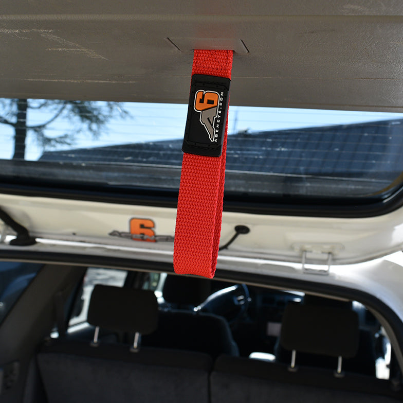 (3rd/4th GEN) Toyota 4Runner Rear Lift Gate Hatch Pull Assist Strap (RED)