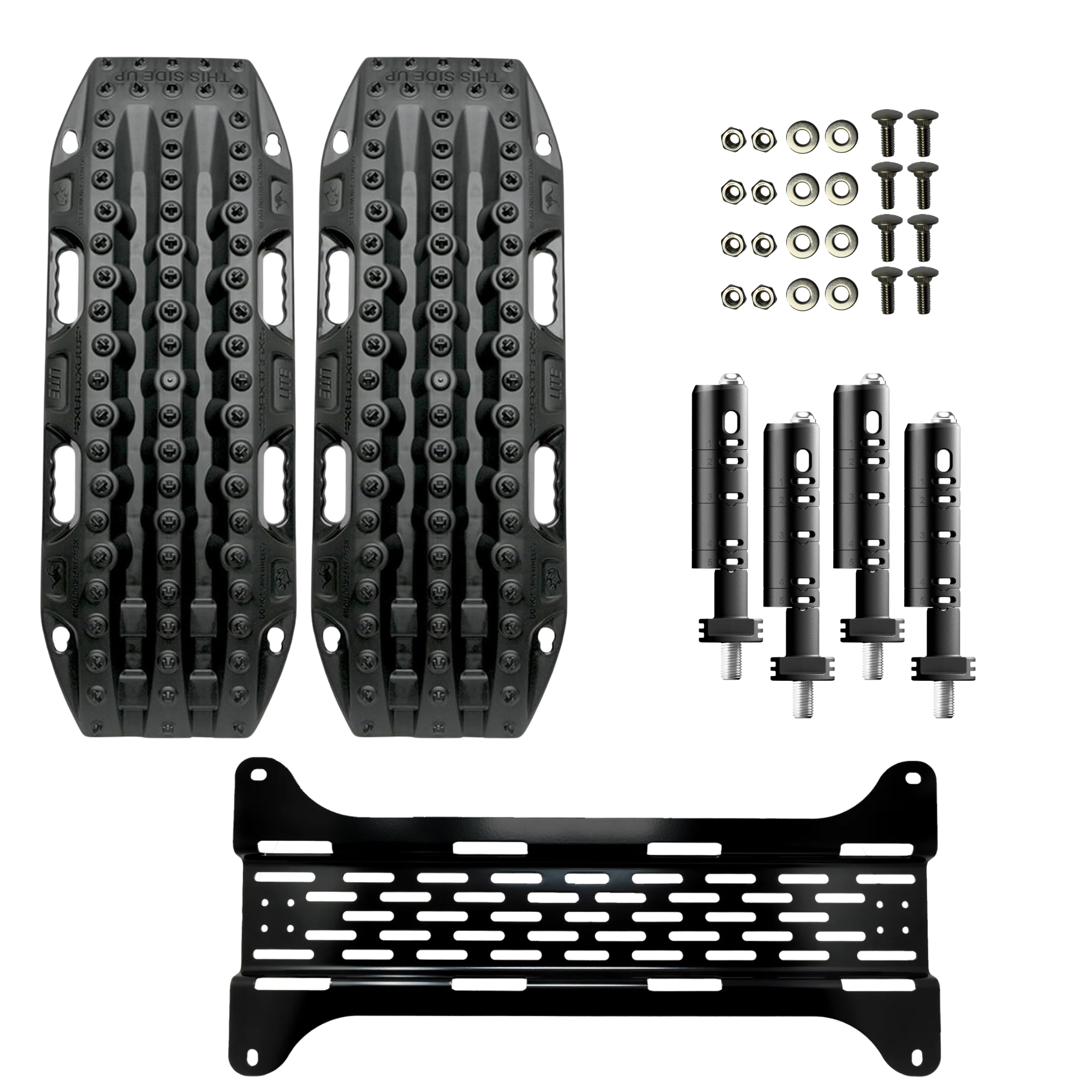 Maxtrax Lite Plate bundle overland Kitted