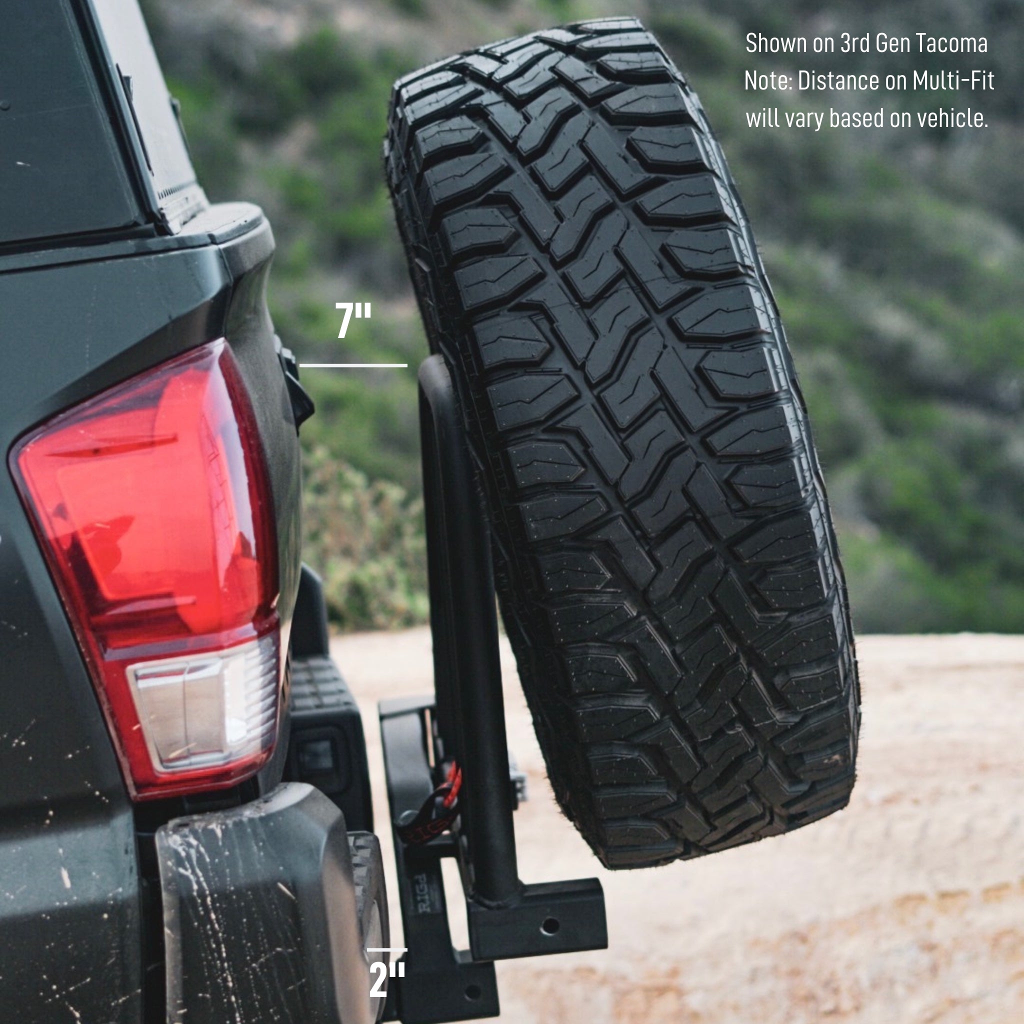 UltraSwing™ Multi-Fit Spare Tire Hitch Mount | RiGd Supply Vehicle RIGd Supply- Overland Kitted