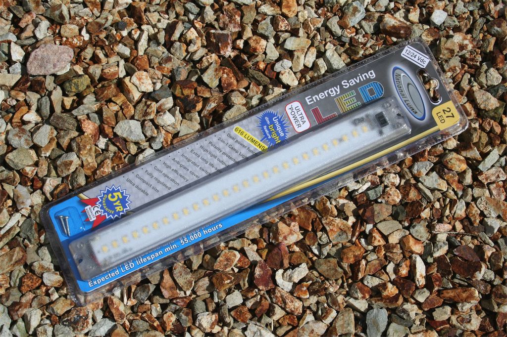 Hard Mount Dual Level Light 27 Clear (Plastic Chassis) LEDS National Luna- Overland Kitted