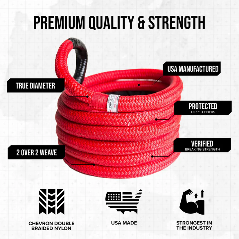 Hi-Vis Kinetic Recovery Rope