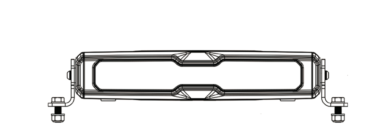 V12 Black 4300 eLumen 12" Hyperion Series Light Bar