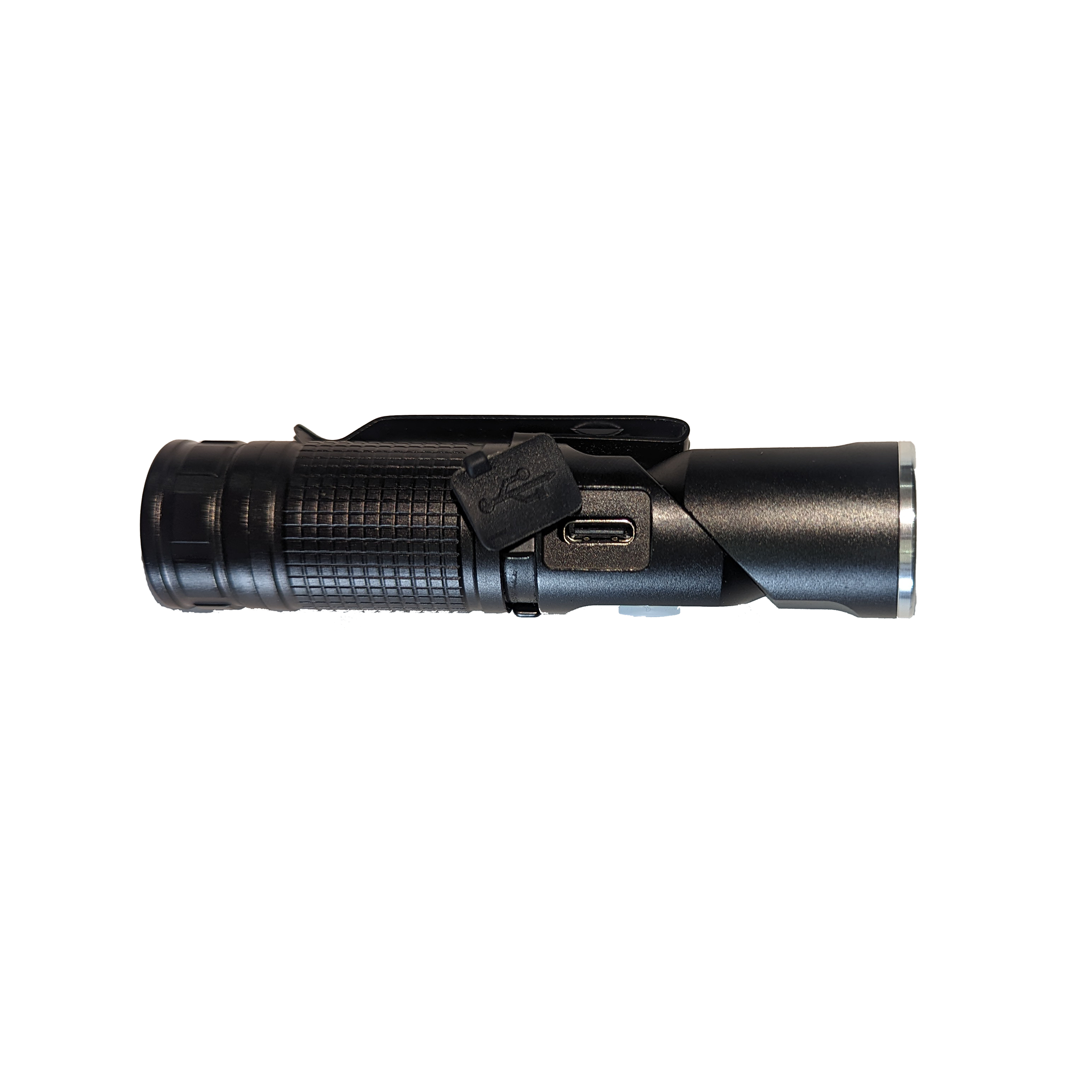Power Light - Rechargeable flashlight with swivel head, magnet, clip, two brightness levels