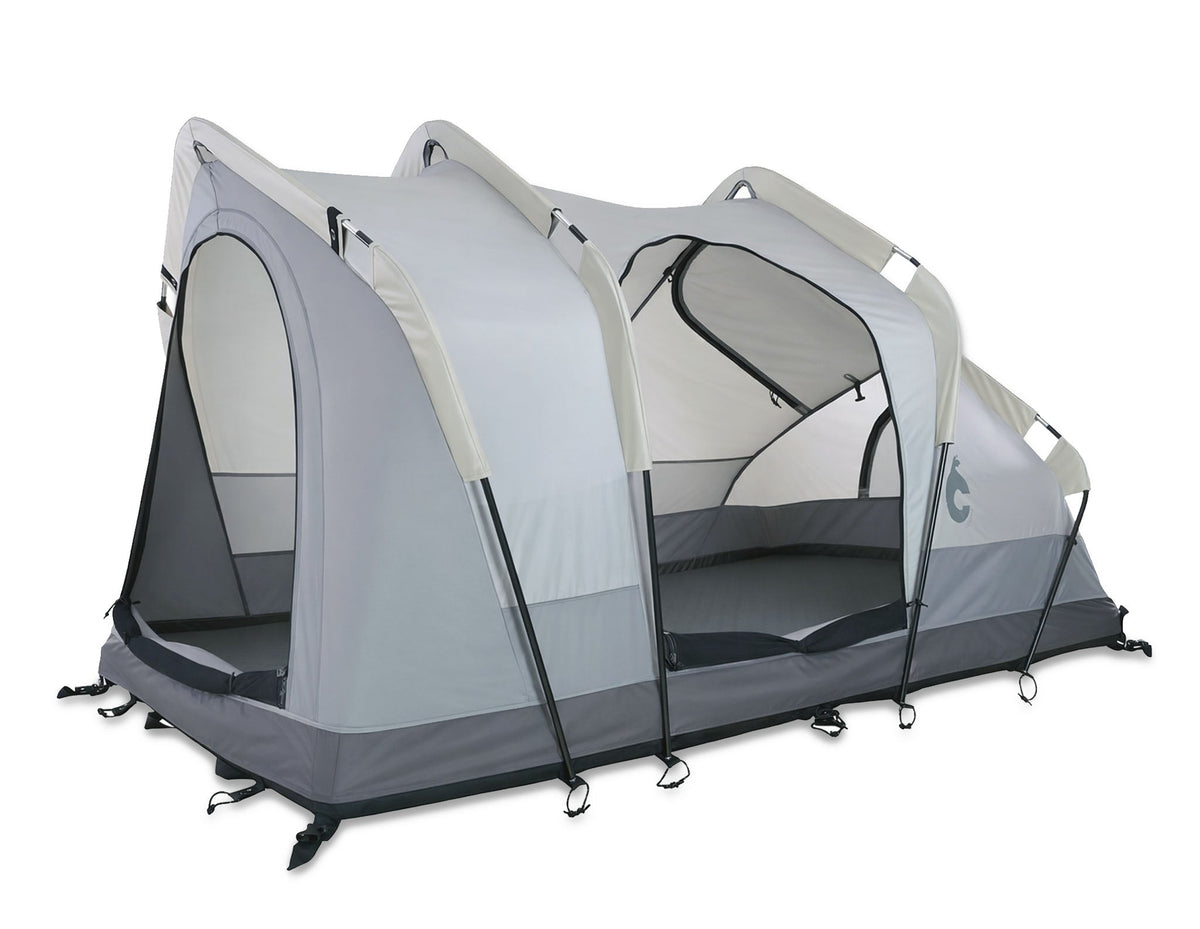 C6 Rev Rooftop Tent X (Eclipse) – with fly sheet off, mesh walls visible