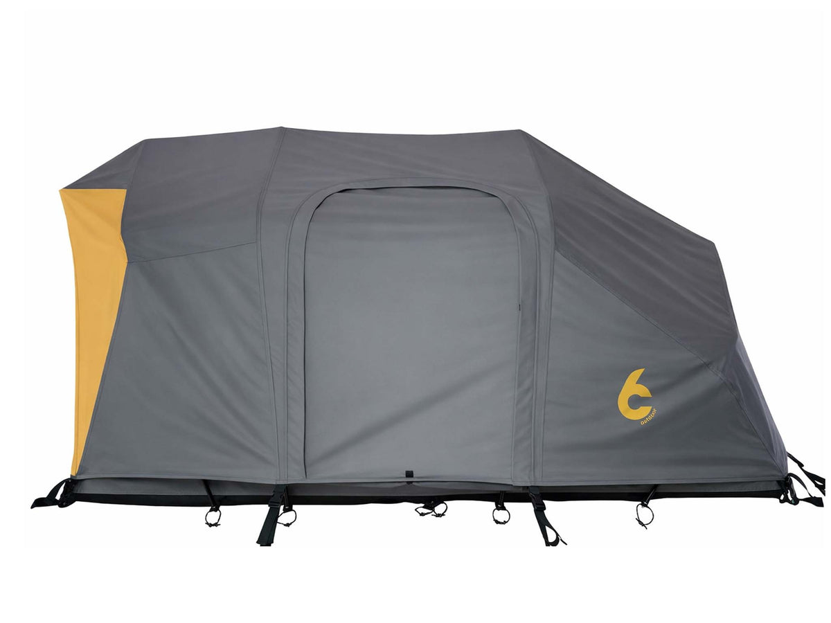 C6 Rev Tent (Element) – orange fly sheet, side view