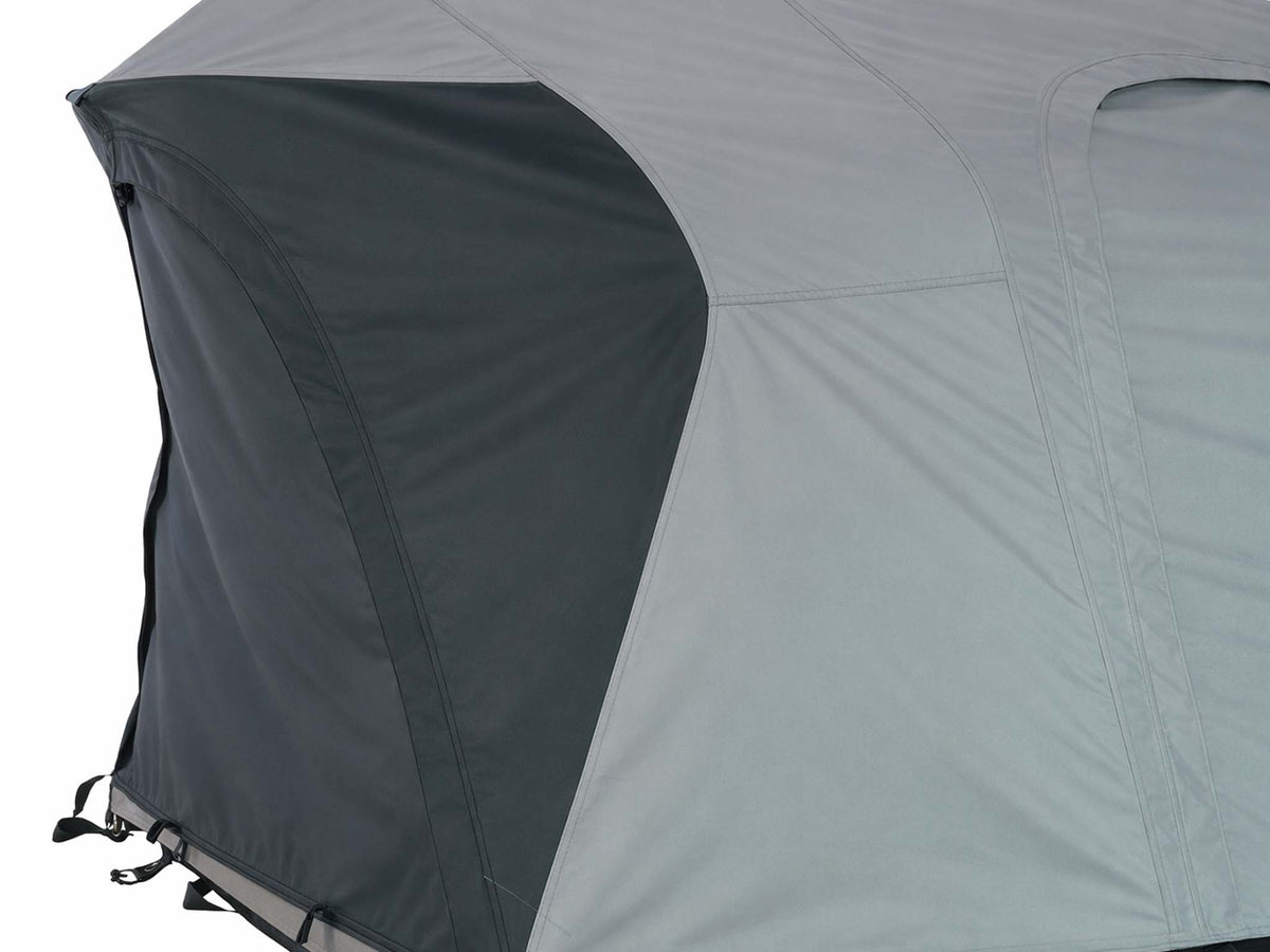 C6 Rev Rack Tent (HellaStorm) – fly sheet side close-up