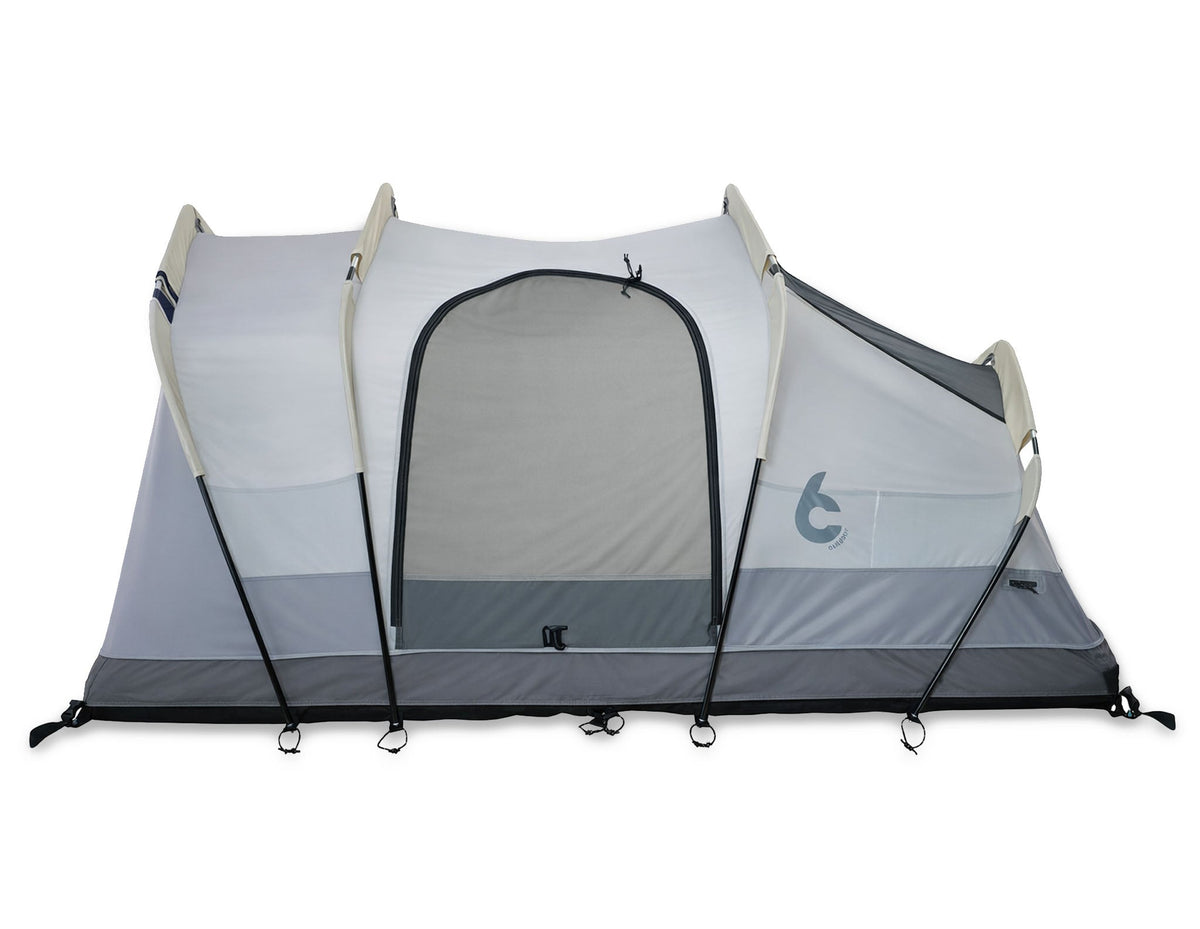 C6 Rev Rooftop Tent X (Eclipse) – with fly sheet off, mesh walls visible