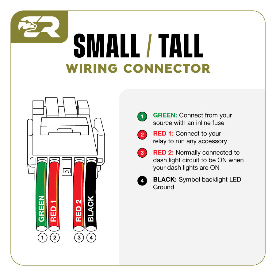 Small Style Toyota OEM Style "REAR LIGHTS" Switch