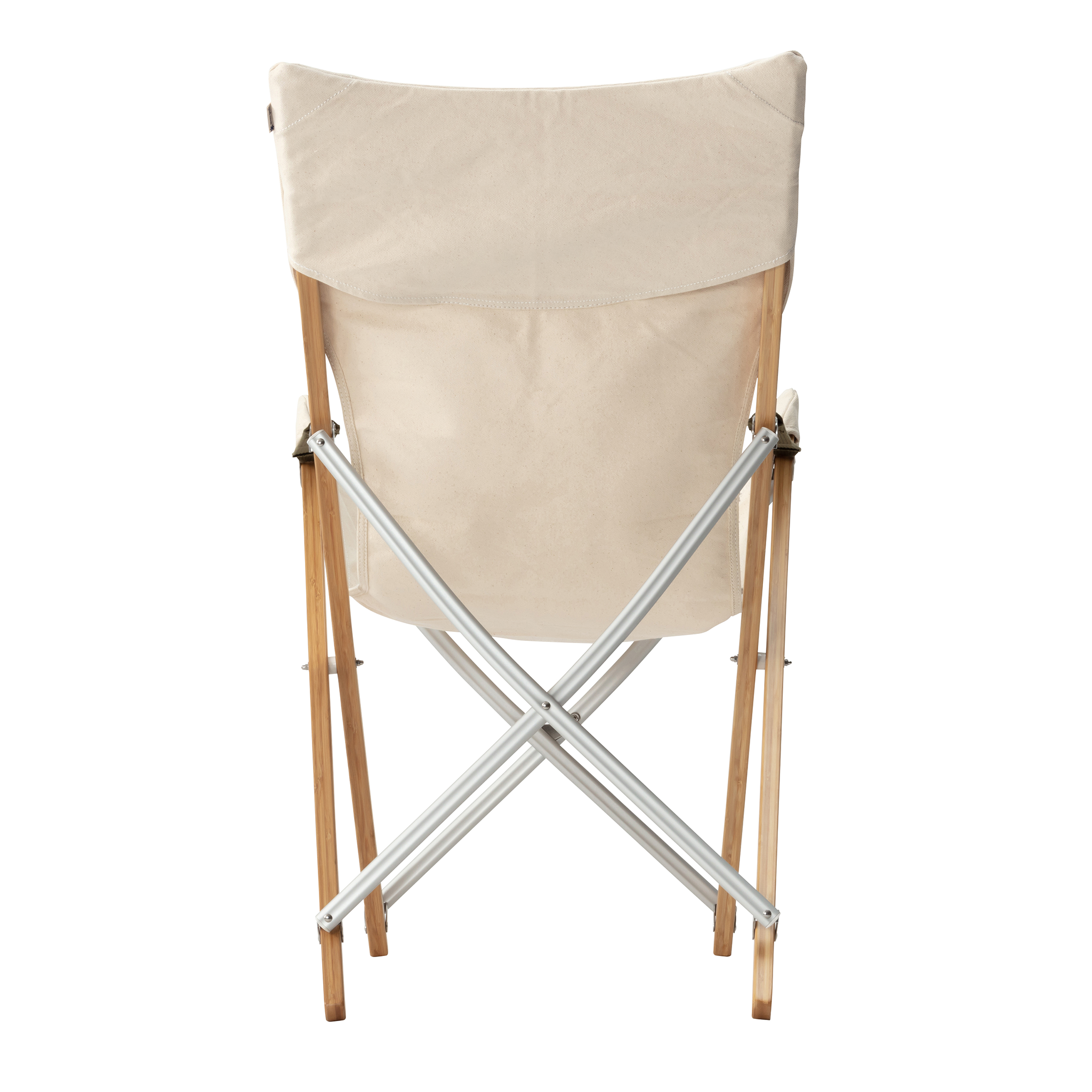 Snow Peak Take! Bamboo Long Camp Chair Back View