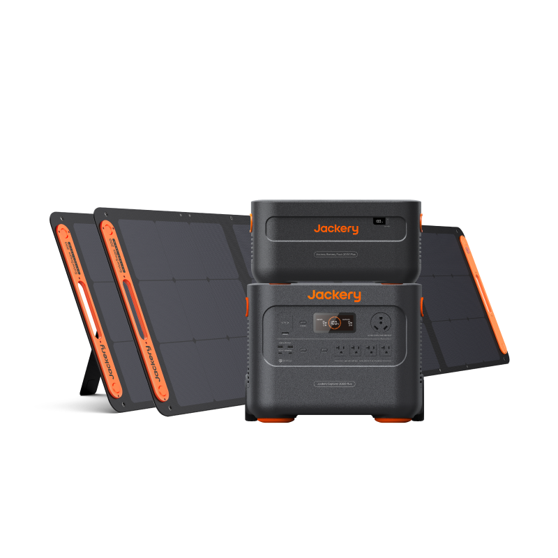 Solar Generator 2000 Plus Explorer 2000 Plus Kit (4kWh) + SolarSaga 200W x 2 Jackery- Overland Kitted