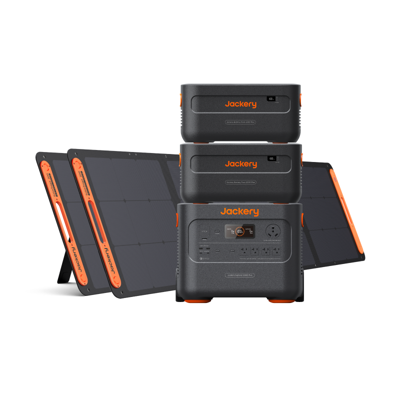 Solar Generator 2000 Plus Explorer 2000 Plus Kit (6kWh) + SolarSaga 200W x 2 Jackery- Overland Kitted