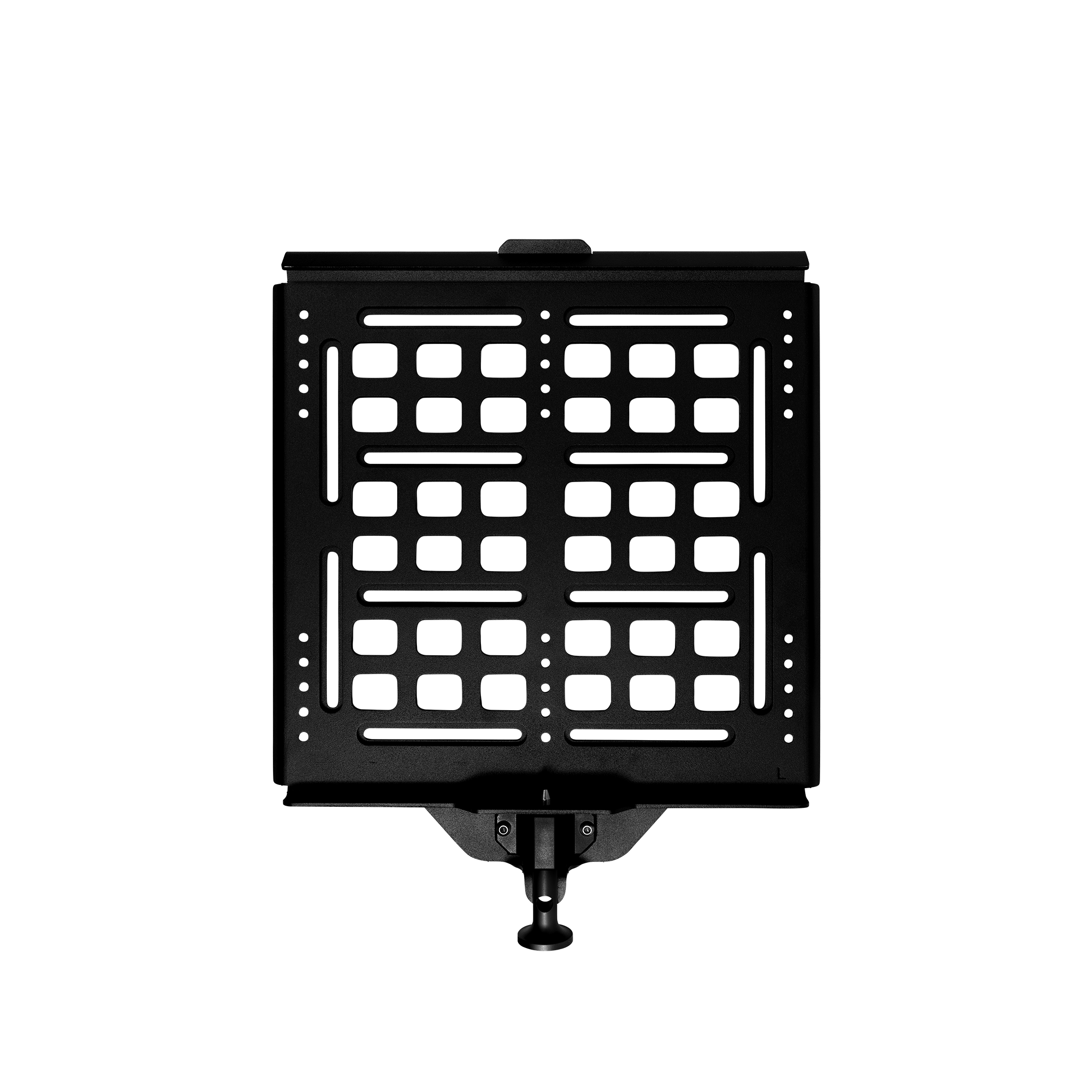 SPEC Large Mount base plate and mount plate laid flat, full kit