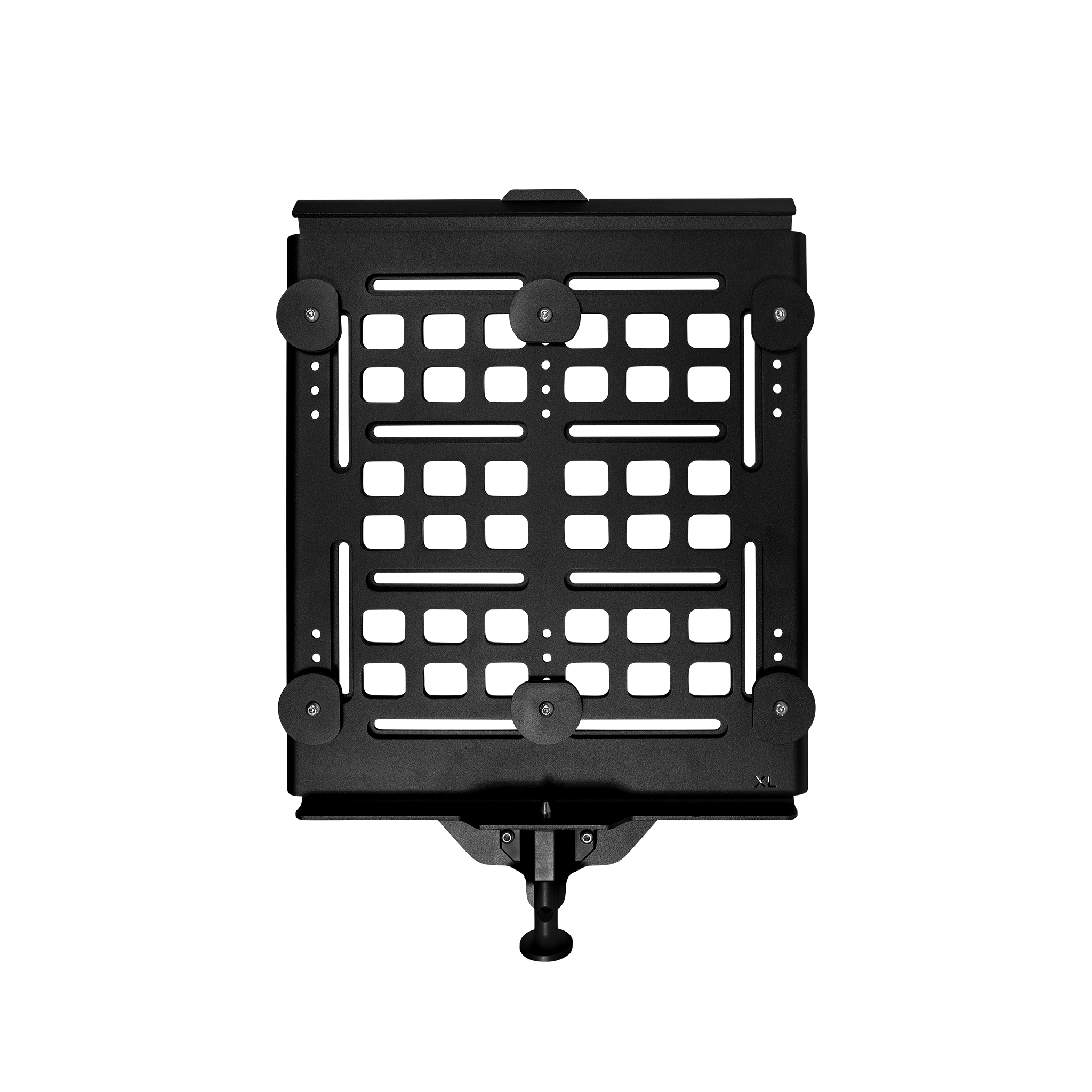 SPEC XL Mount shown with mounting hardware and bolts