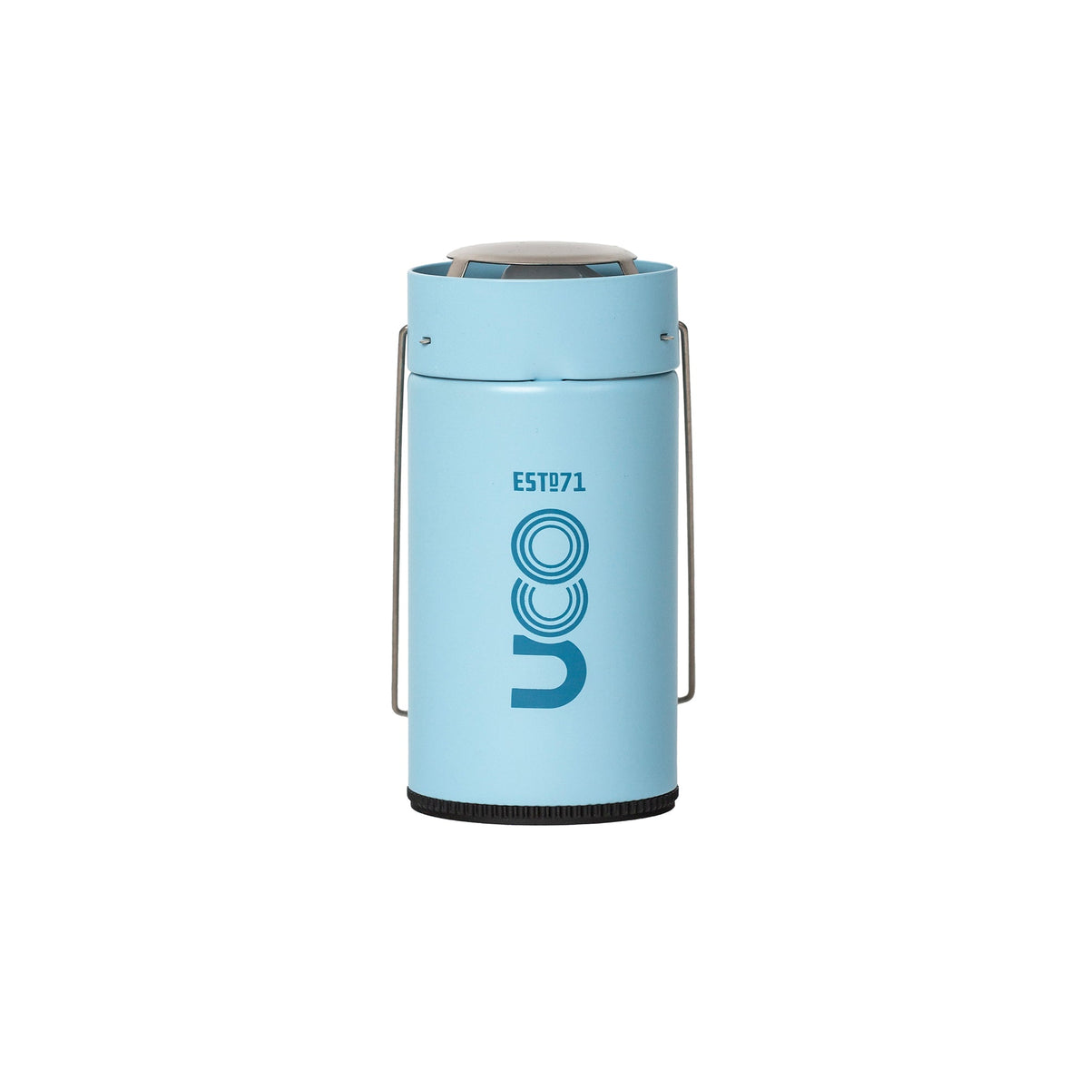 Ice blue UCO Candlelier candle lantern collapsed down for storage