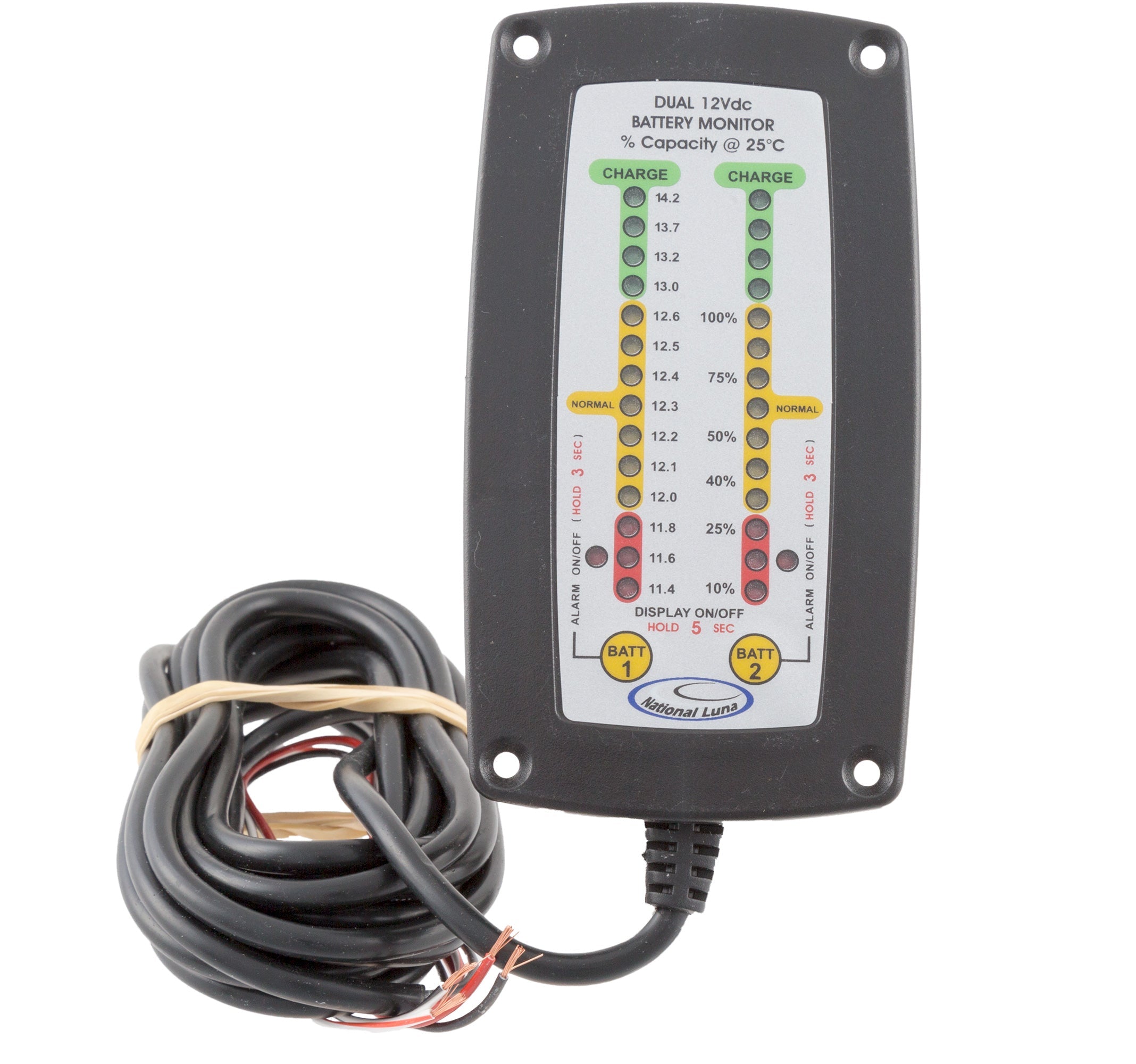 Battery Monitor Dual Battery Components National Luna- Overland Kitted