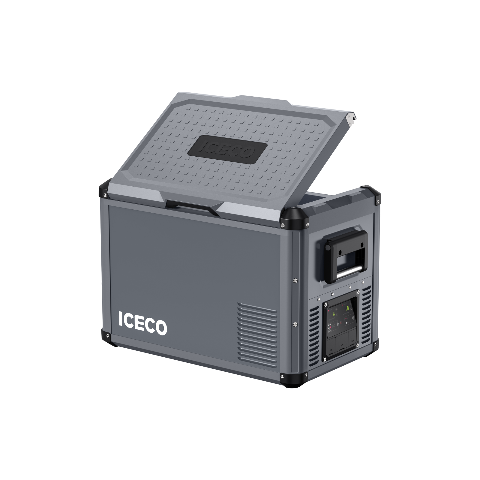 VL45ProD Dual Zone Portable Freezer - Gray | ICECO VL Pro Series ICECO- Overland Kitted