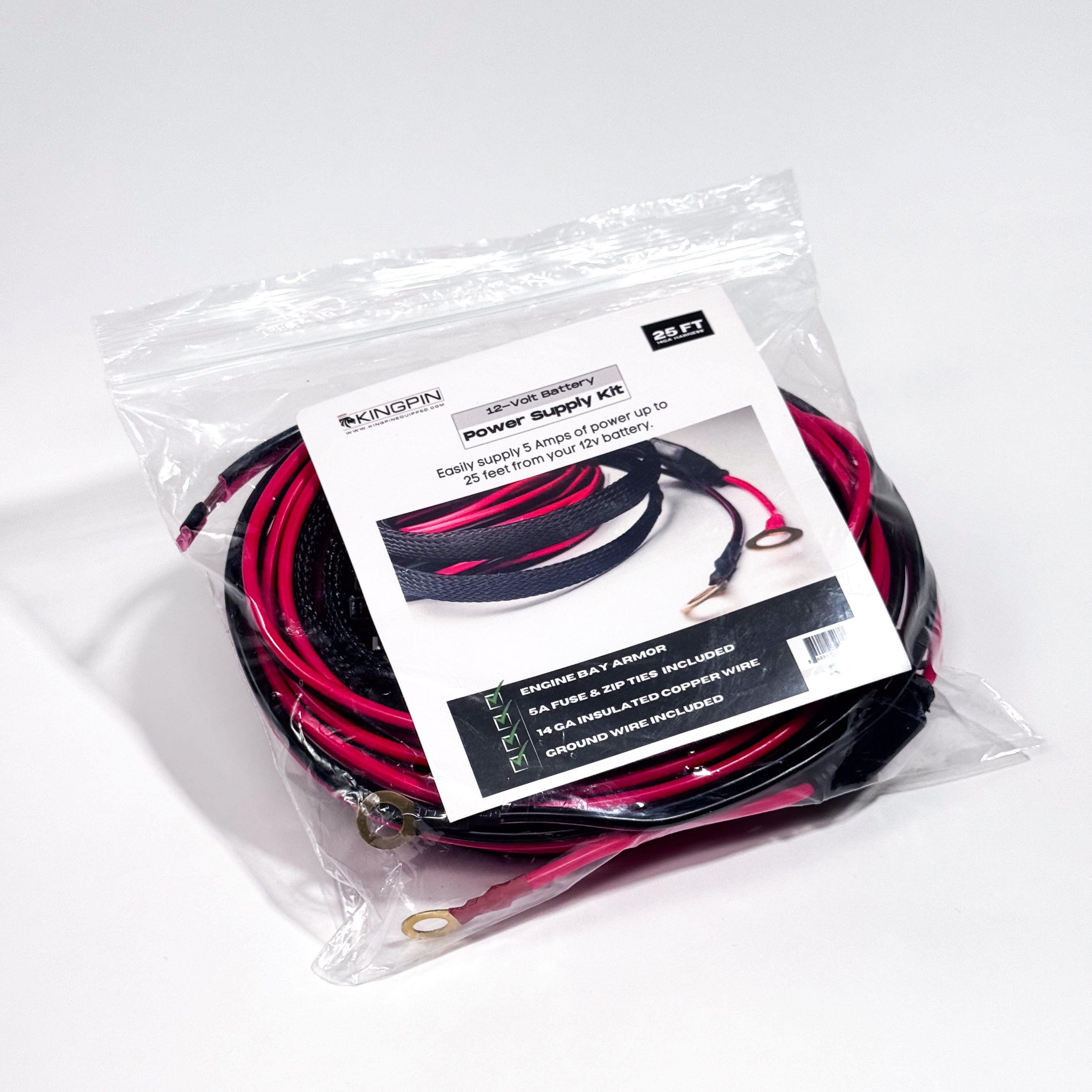 Power Supply Kit, 5A Wiring Products Kingpin Equipped- Overland Kitted