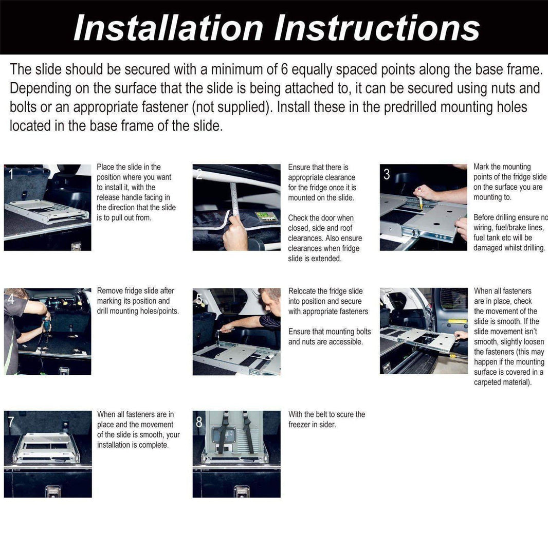 JPPro/VL45/APL35/VL35Pro/VL45Pro Fridge Slide Mount | ICECO Accessories ICECO- Overland Kitted