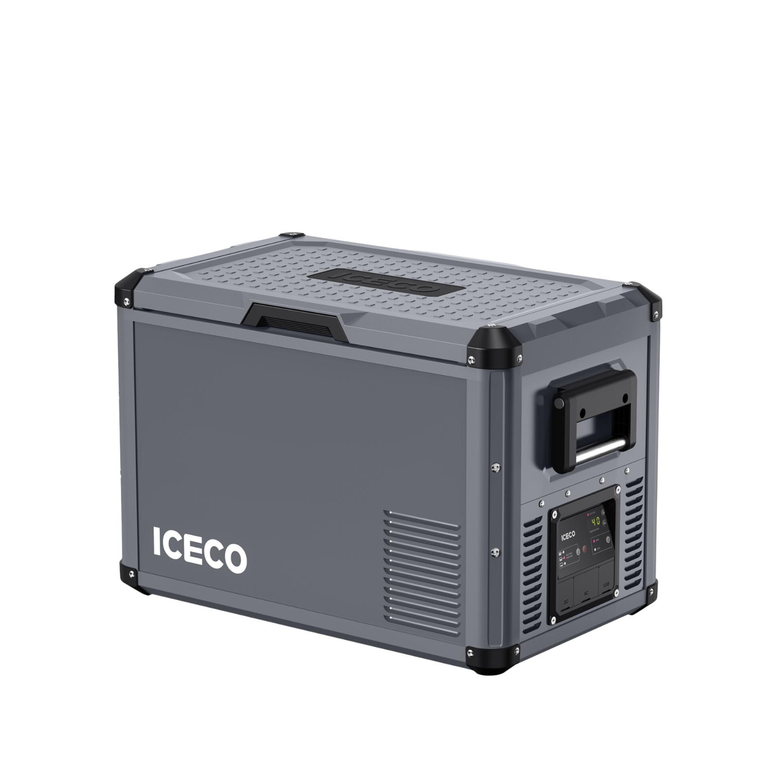 VL45ProS Single Zone Portable Fridge Freezer | ICECO | 45 LT Gray VL Pro Series ICECO- Overland Kitted