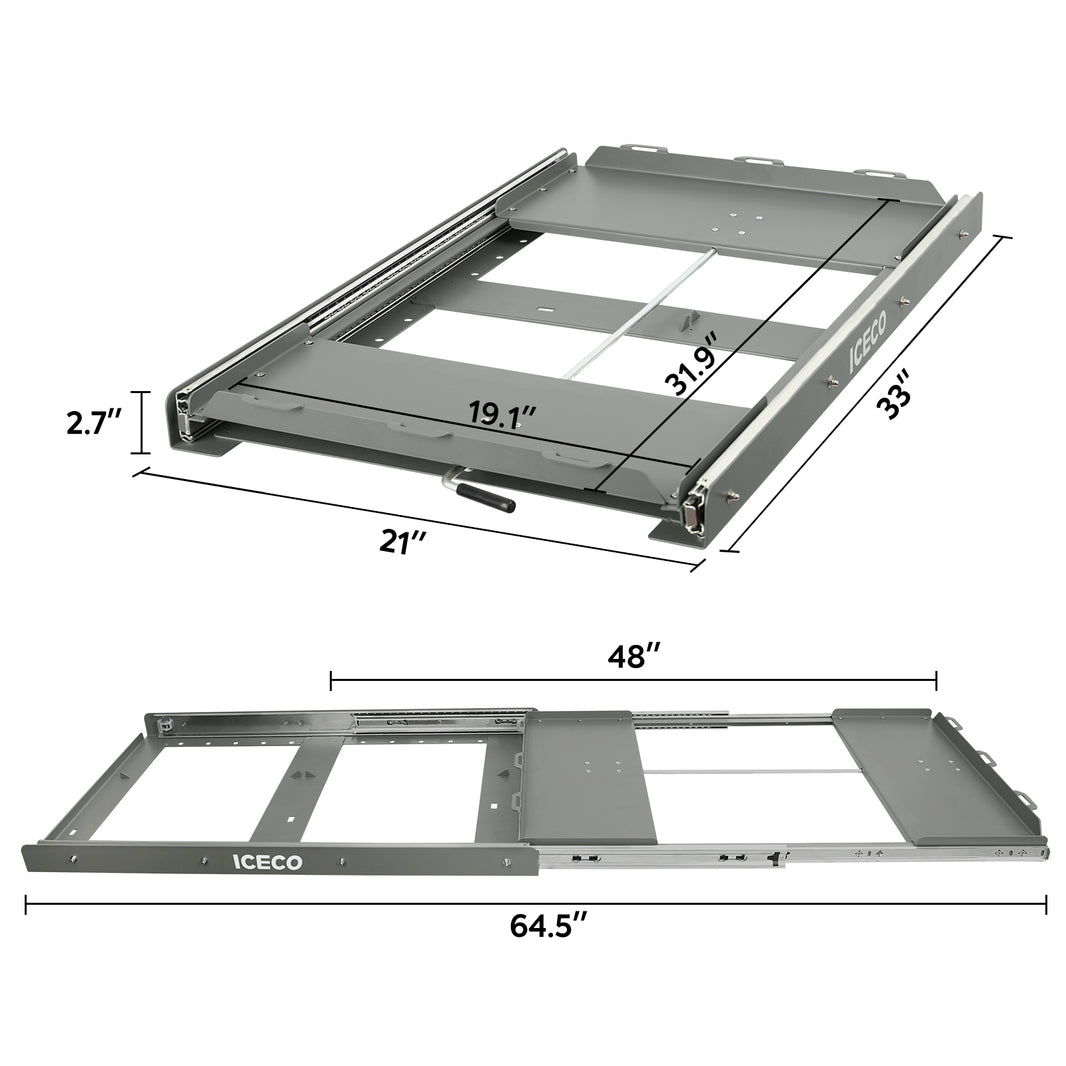 Slide Mount For VL60D/65D/74S Refrigerator| ICECO Accessories ICECO- Overland Kitted