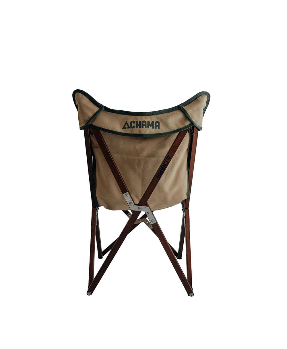 Chama Vaquero chair in Wheat canvas, back view