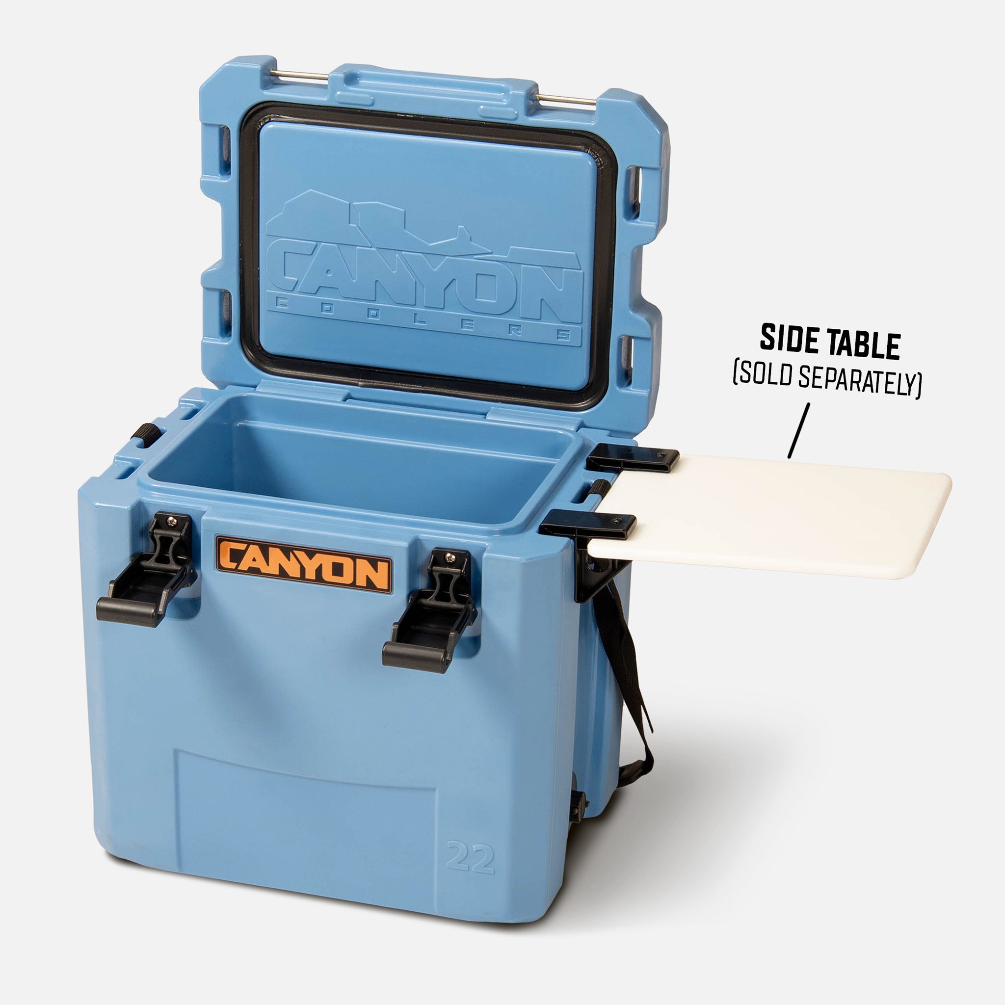 Canyon Coolers Outfitter 22 V2 – 22 qt Rotomolded Hard Cooler