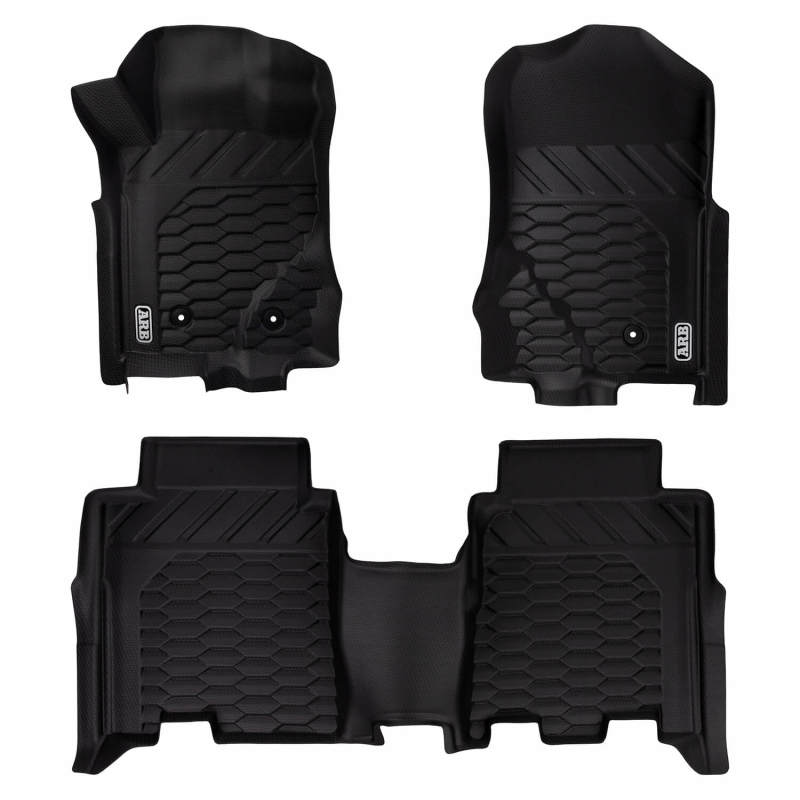 ARB black deep-dish floor liner set for 2021-2025 Ford Bronco