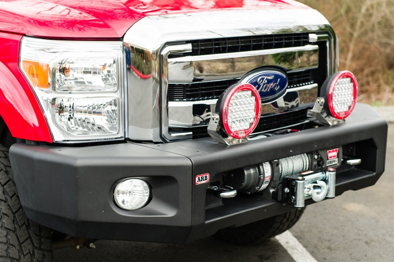 ARB Ford Super Duty modular bull bar Type C winch provision detail