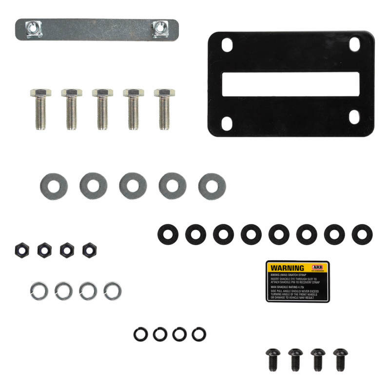 ARB 8T rated recovery point for Toyota Hilux 4x4 — chassis mounting profile