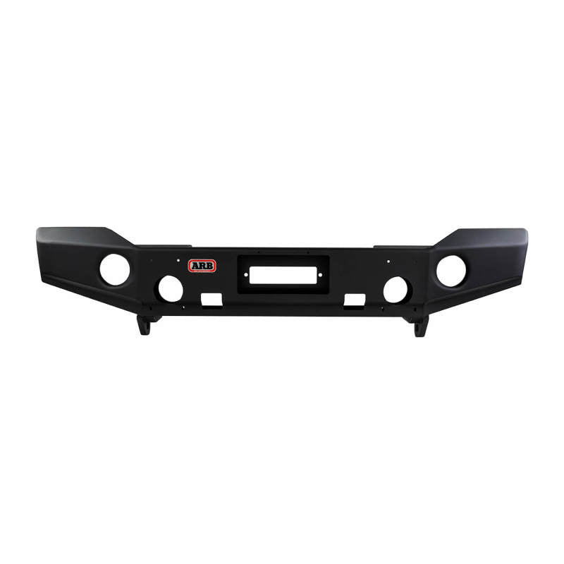 ARB Sahara textured winch bull bar for Jeep Wrangler JK — front three-quarter view