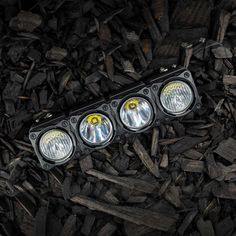 KC HiLiTES FLEX ERA LED Light Bar Bezel Kit for 10in. Segments - Gloss Black, in use