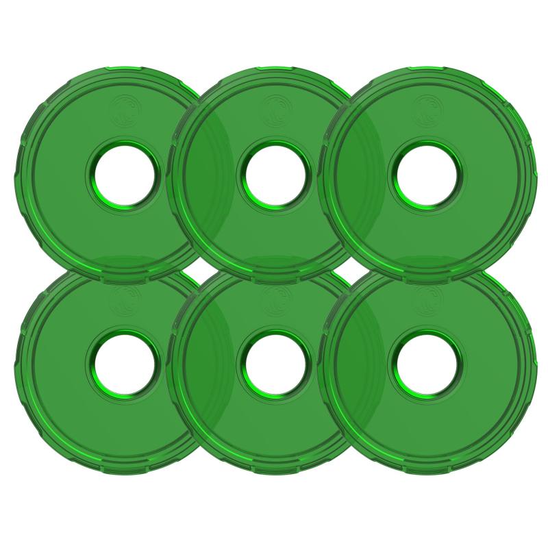 KC HiLiTES Cyclone V2 LED Replacement Lens - Green (6-Pack)