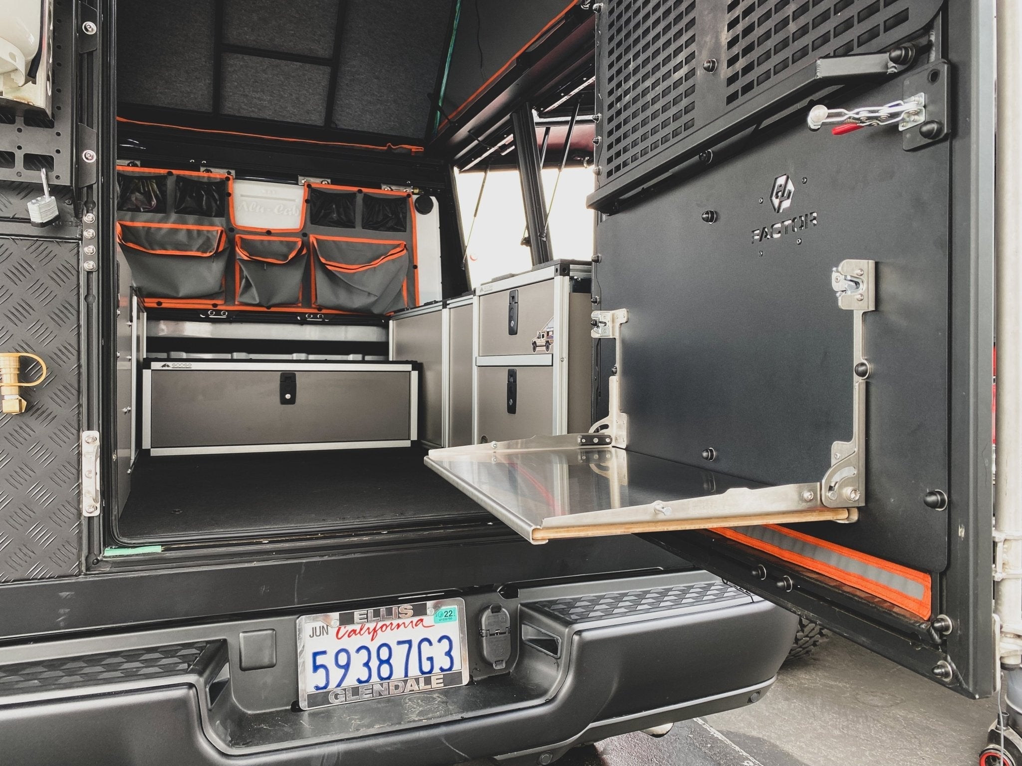 Alu-Cab Alu-Cabin Canopy Camper - Ram 1500 (DT) / 1500 TRX 2019-Present 5th Gen. - Bed Plate System - 5'7" Bed Camper Goose Gear- Overland Kitted