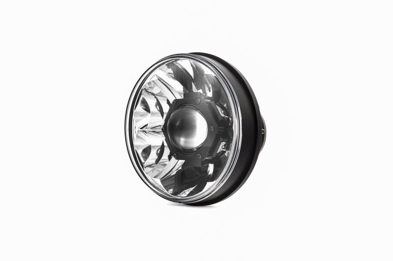 KC HiLiTES Gravity LED Pro 7in DOT Headlight for Jeep JK 2007-2018 (Single), detail view