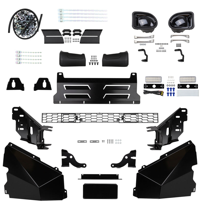 ARB Summit MKII bull bar for Mitsubishi Triton MQ, straight-on front view