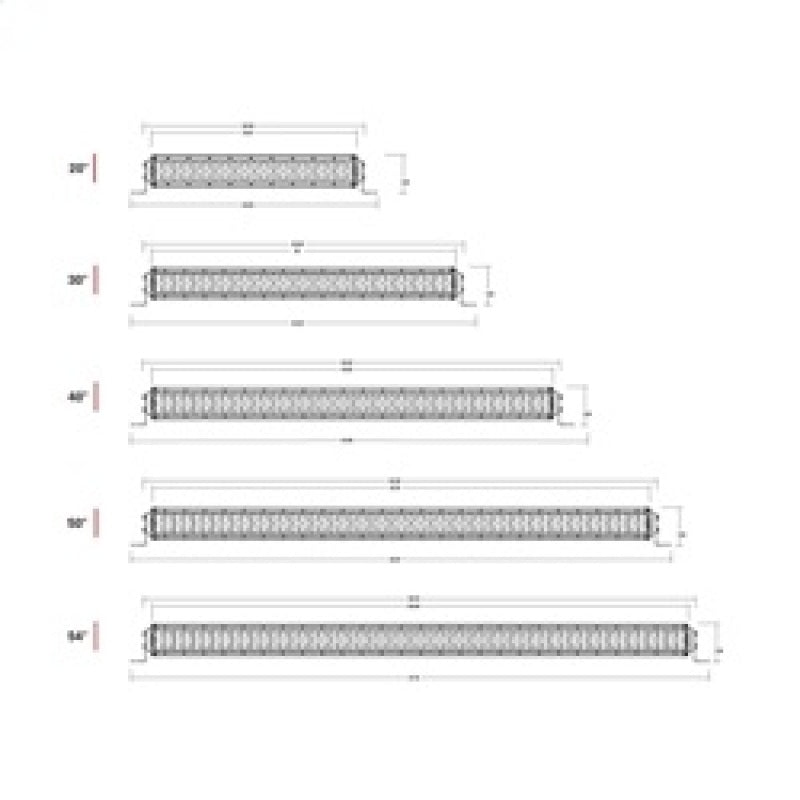 RIGID Marine RDS-Series 30in light bar, LED lens detail — view 4