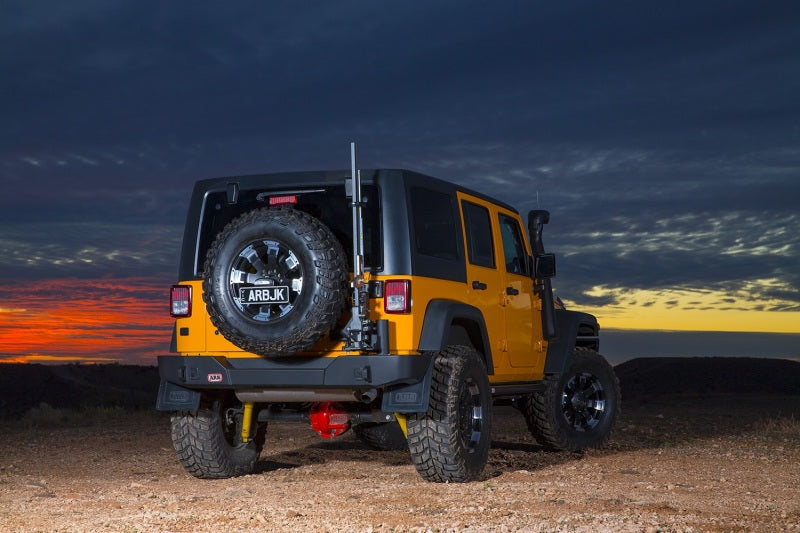 ARB Wrangler JK textured rear bar — corner wrap protection