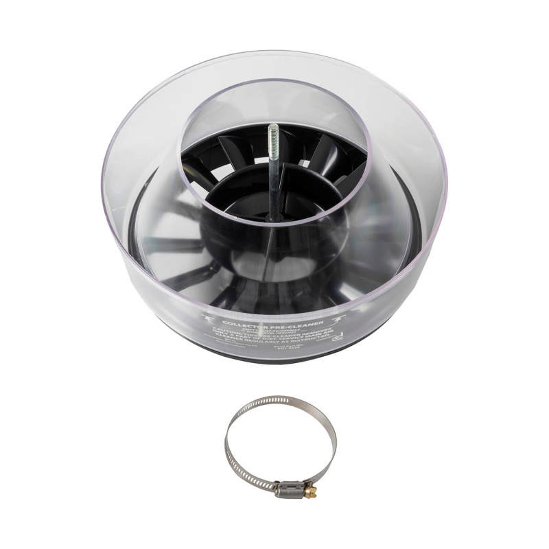 ARB snorkel pre-cleaner mounted on snorkel head