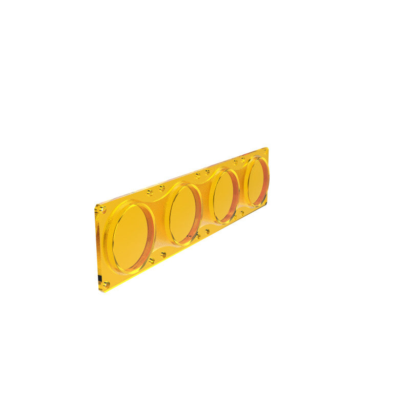 KC HiLiTES FLEX ERA Performance Yellow Spot Beam Lens for LED Light Bars, side view