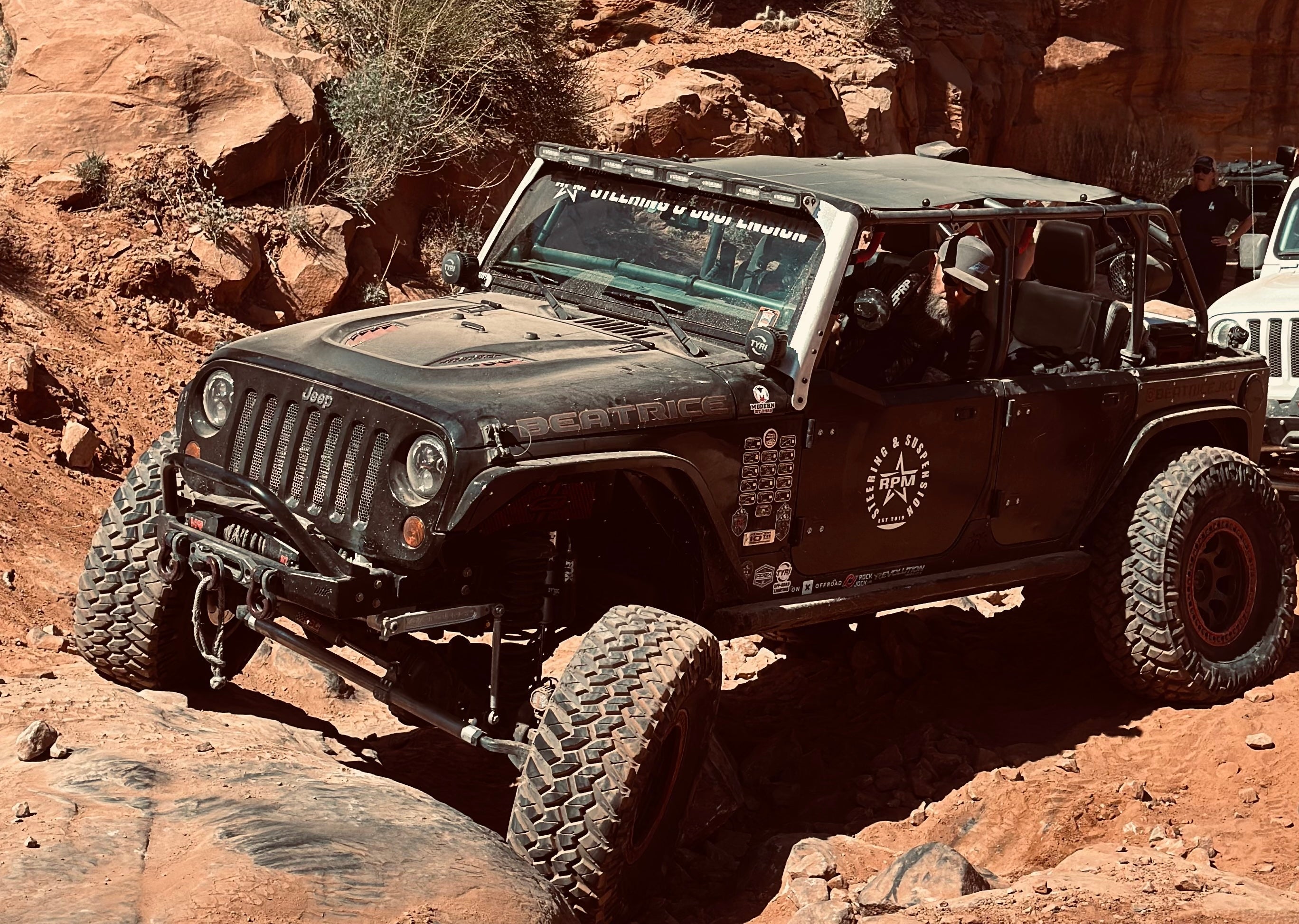 Jeep Wrangler JK Windshield Mount for Hyperion V48 - Raw Aluminum