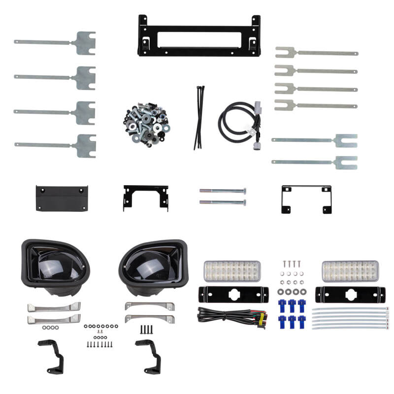 ARB winch bar jacking point and driving-light provision detail