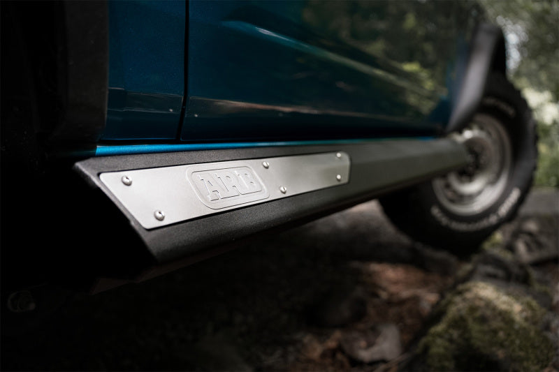 ARB one-piece steel rock sliders for 2-door Ford Bronco