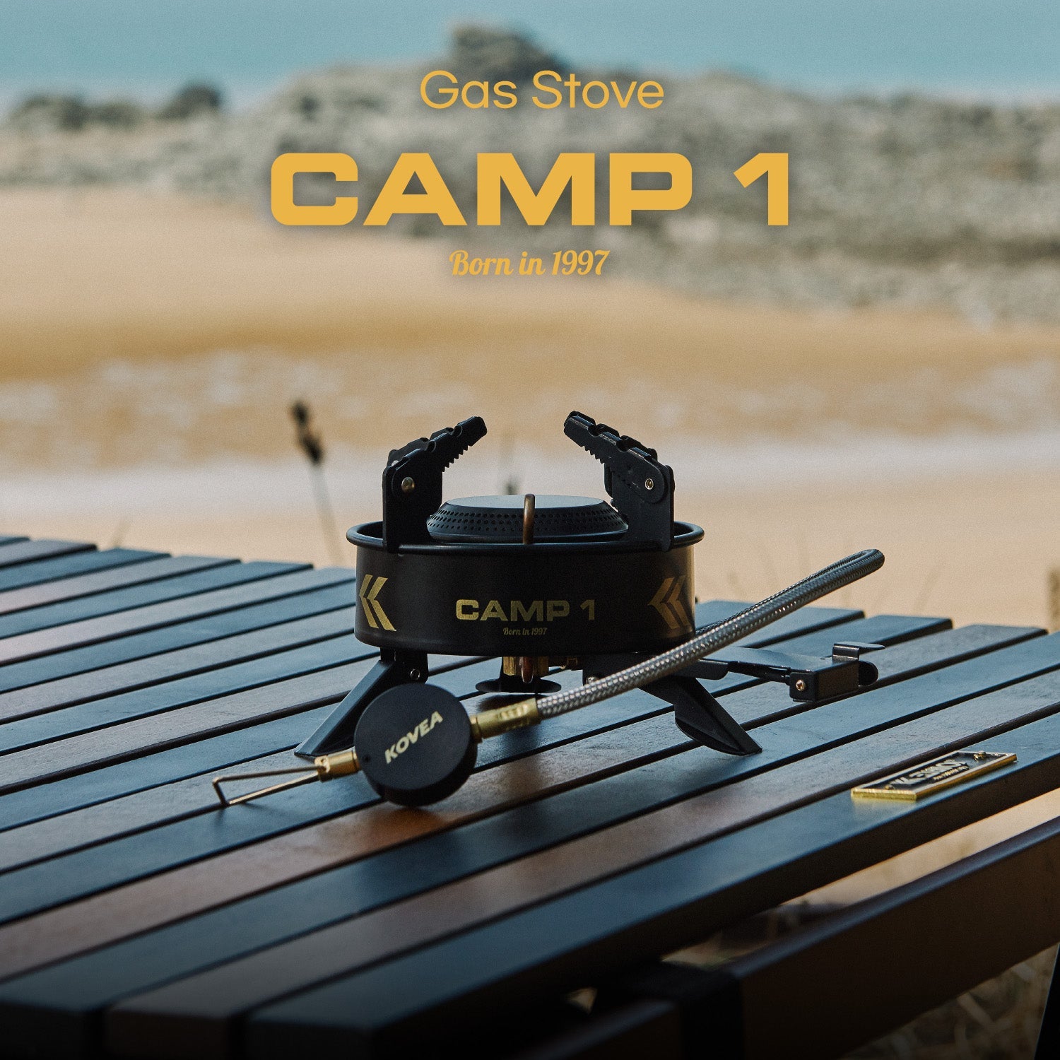 Camp 1 Plus Black - 40th Anniversary Edition Stoves Kovea- Overland Kitted