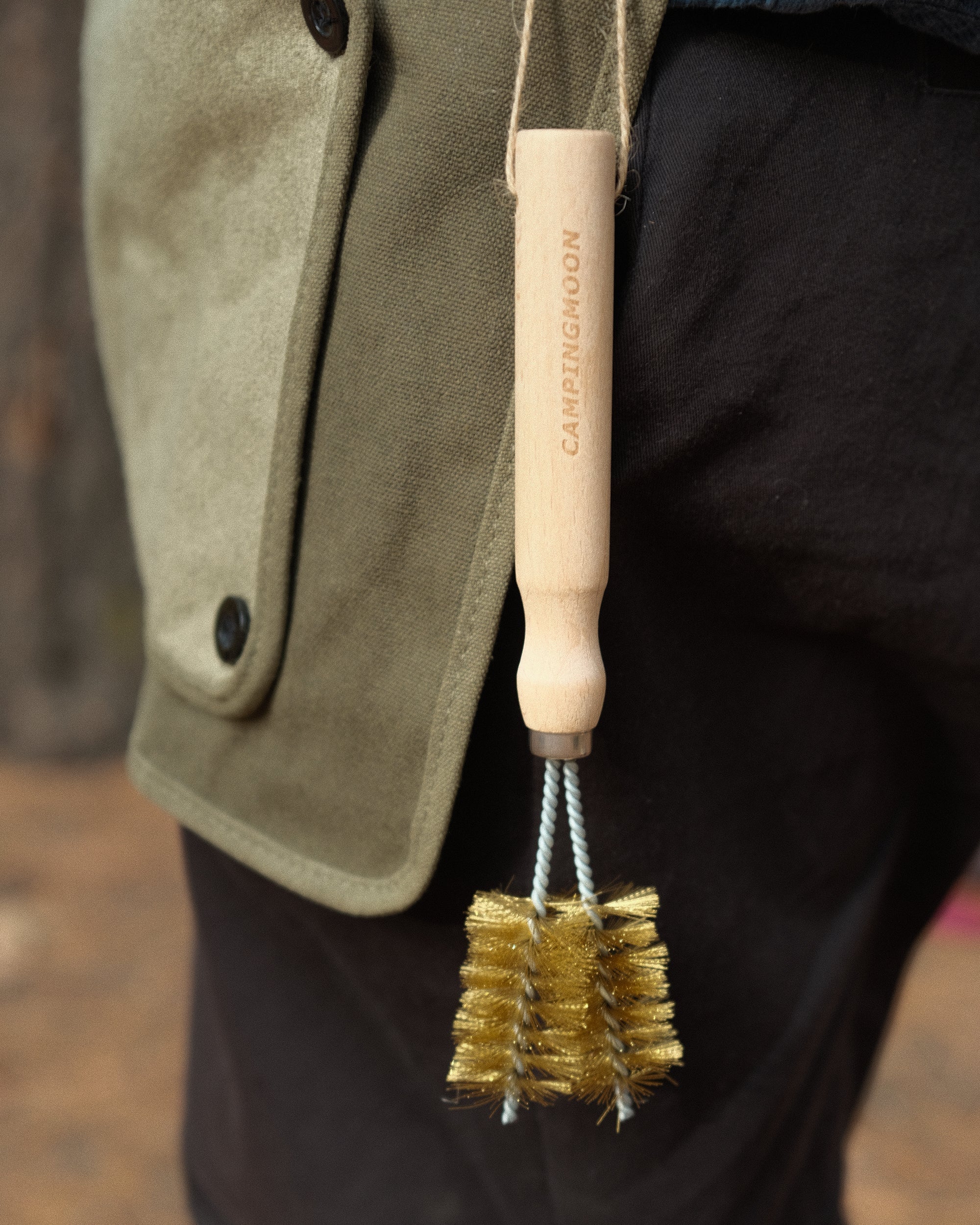 Camping Moon Dual-Head Copper BBQ Brush