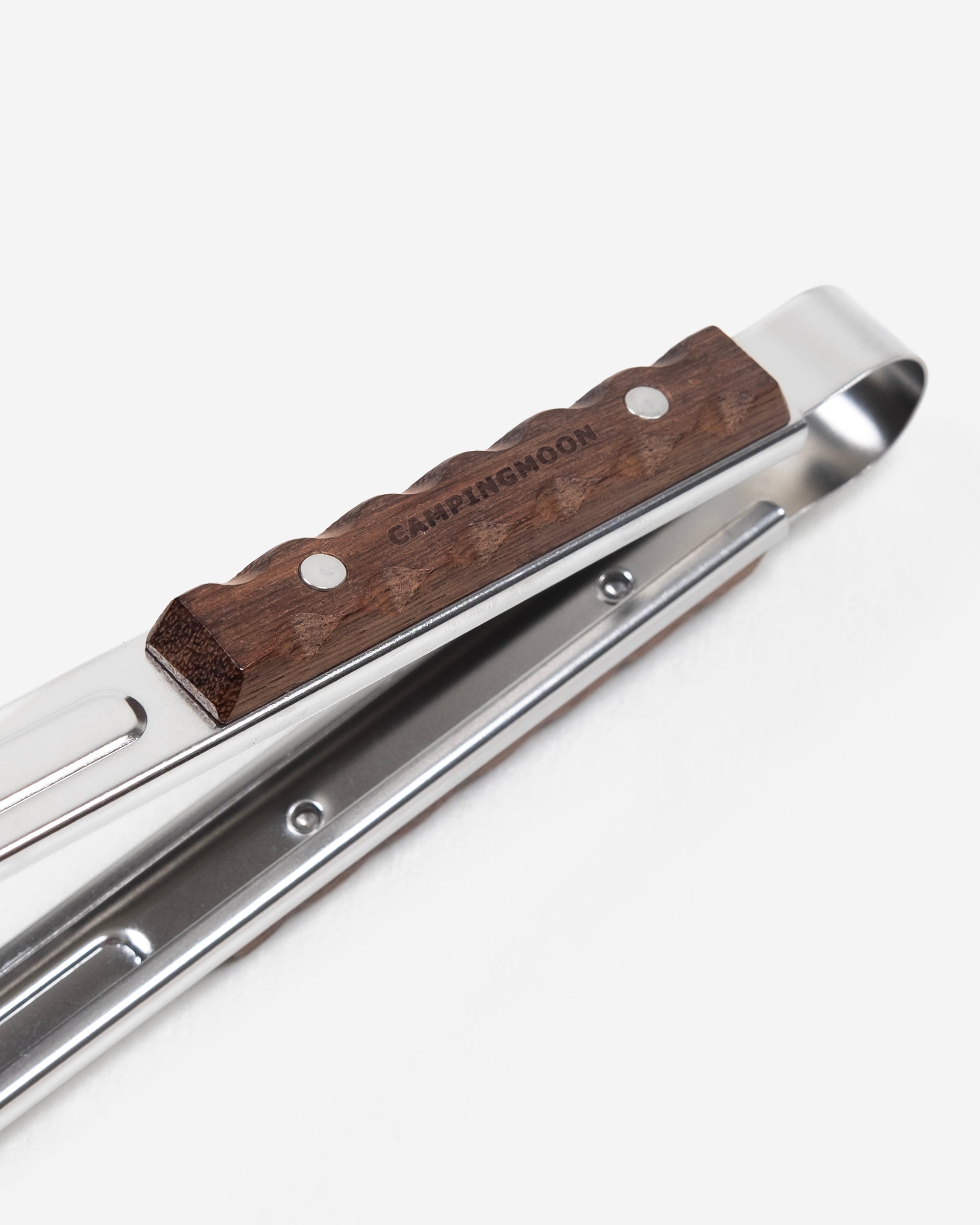 Camping Moon Stainless Steel Wood Grip Tongs