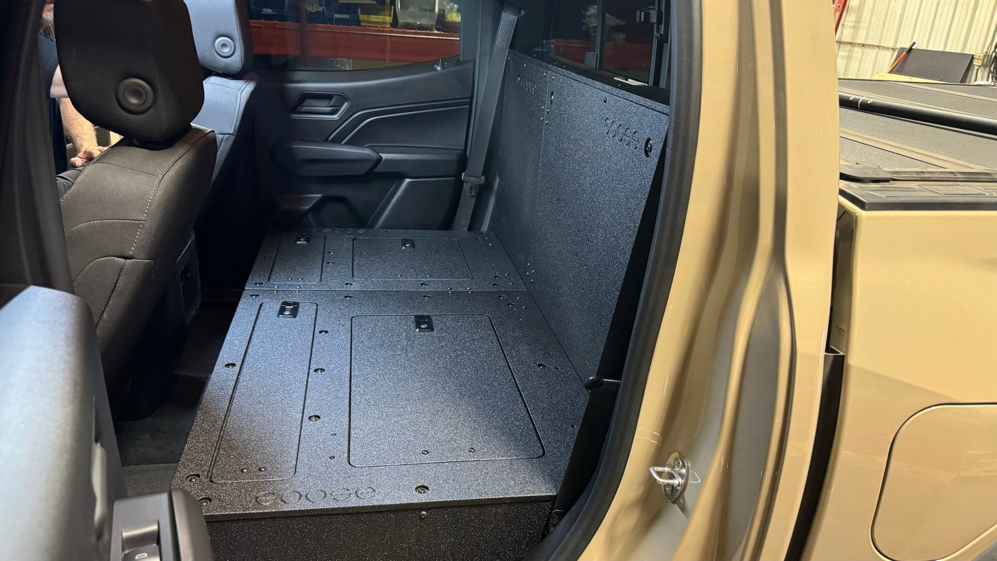 Chevy Colorado - GMC Canyon - 2023-Present - 3rd Gen - Explore Series - Second Row - Seat Delete - 100% Seat Delete Plate System Goose Gear- Overland Kitted